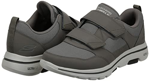 Skechers Men's Gowalk-Athletic Hook and Loop Walking Shoes | Two Strap Sneakers | Air-Cooled Foam, Khaki, 10 X-Wide - Image 6