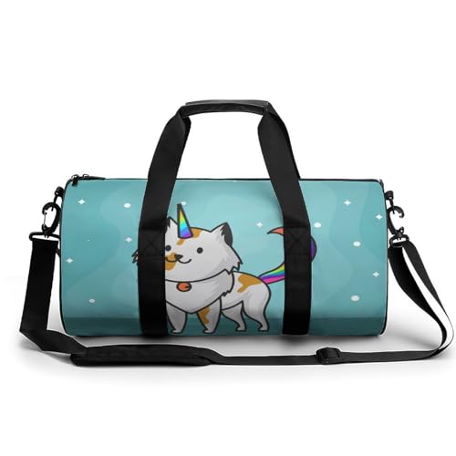 Sac de randonnée licorne verte léger et résistant 45x23cm
