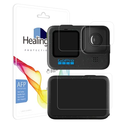 Healingshield �X�L���V�[���t���ی�t�B���� Screen Protector Oleophobic AFP Clear Film GOPRO HERO 12 Black�Ƃ̌݊�������