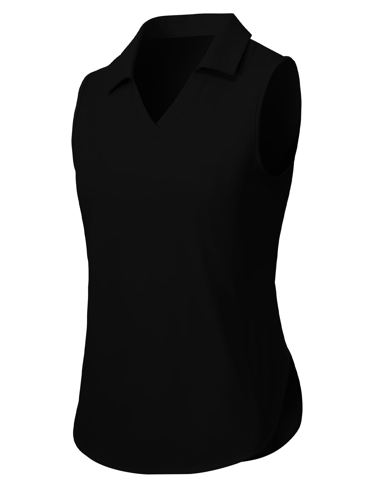 TBMPOY Women's Golf Sleeveless Polo Collared Tennis Tank Tops Shirts UPF 50+ Sun Protection Quick Dry Athletic