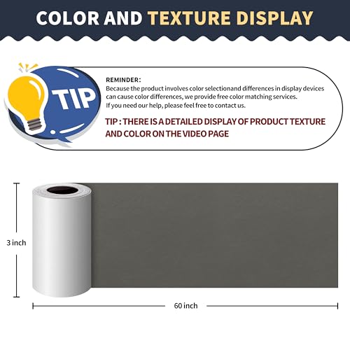 Image of Leather Repair Tape 3X60 inch Patch Leather Adhesive for Sofas, Car Seats, Handbags, Jackets,First Aid Patch (Gray)