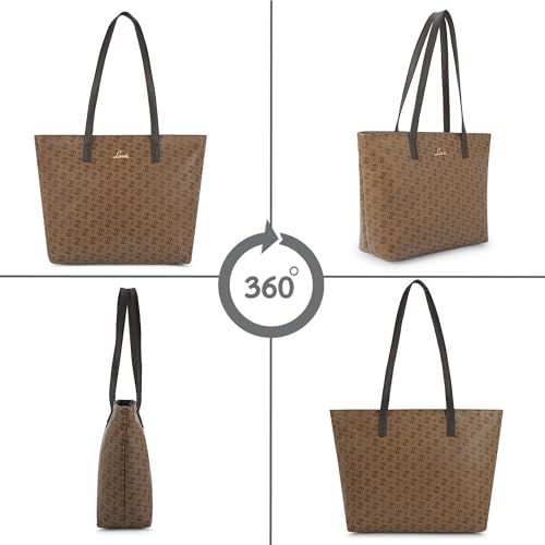 Image of Lavie Women's Mono LL Adele Tote Bag for Women | Tote Handbag for Work | Ladies purse | Stylish Shoulder Bag | Gift for Women