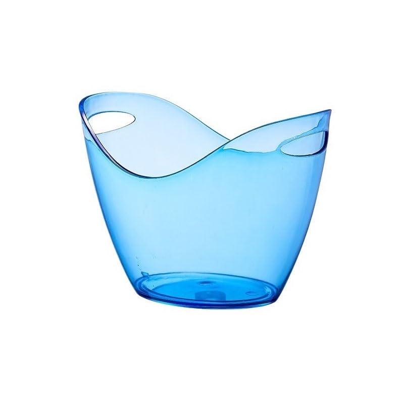 Cubo de Hielo ﻿Cubo de Hielo acrílicoCubo champán Gran capacidadCubo pellets for barraCubo Lleno Cubo de Hielo frío para Barra(Blue)