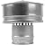 Vent Systems 4" Inch Round Roof Vent Cap – Galvanized Steel Chimney Rain Guard with Wind Shield – Heavy-Duty Weather-Resistant Protector Cap for Exhaust, Stove Pipe, Chimney - Outdoor Use