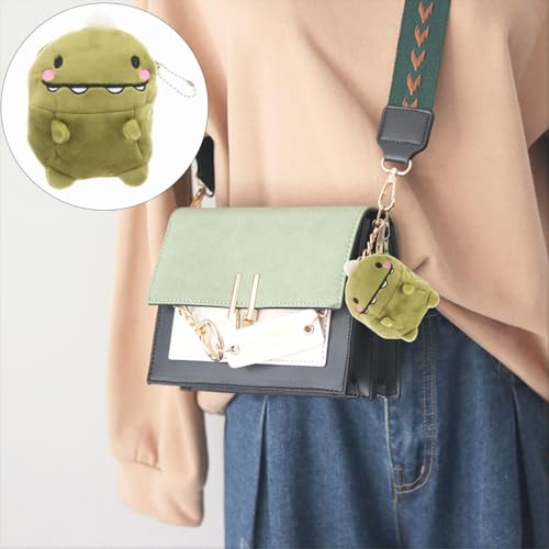 Sosoport Green Dinosaur Coin Purse Plush Cute Coin Pouch Dinosaur Purse Animal Coin Purse Mini Wallet Bag for Women Girls2