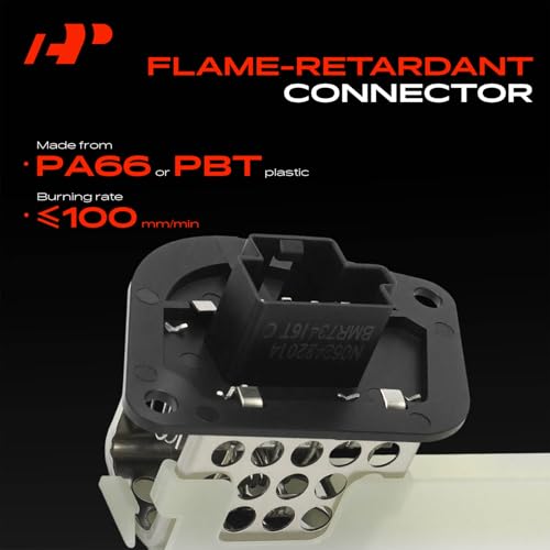 Image of A-Premium Front HVAC Blower Motor Resistor Compatible with Jeep Wrangler & Dodge Ram 1500 Van, Ram 3500 Van, Ram 2500 Van, B2500, B3500, B1500, with Wire Harness Kit