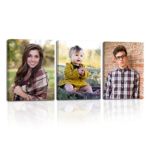 LZIMU Custom Canvas Prints with Your Photos 3 Piece 6"x8"