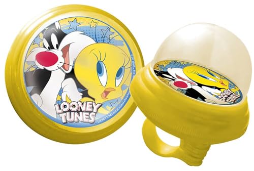 Campainha ciclo bicicleta Squeezy menino menina Looney Tunes Titti selvagem azul amarelo diversão