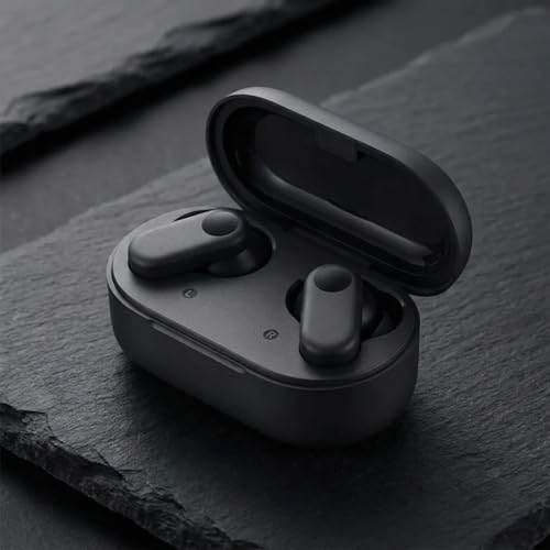 Image of One Plus 2R Wireless Earbuds for Men & Women | ABS Plastic Bluetooth Earbuds with Touch Controls Deep Bass Stable Connection and Charging Case | Compact Audio Earphones (1, Black)
