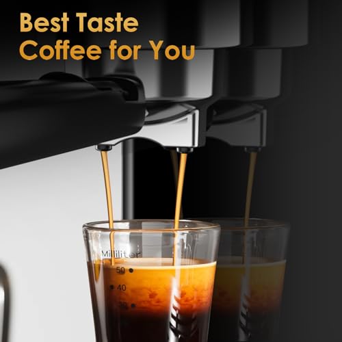 Geek Chef Espresso Machine with Milk Frother, 20 Bar Automatic Espresso Maker, Fast Heating Coffee Maker for Cappuccino, Latte & Iced Coffee, Easy to Use & Clean, for Home Barista by Geek Chef - Used condition - Image 8
