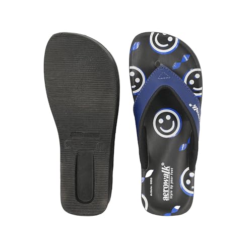 Image of AEROWALK Stylish Fashion Slipper for Women | Comfortable| Lightweight | Anti Skid | Casual Office Footwear (0895 BLACK)