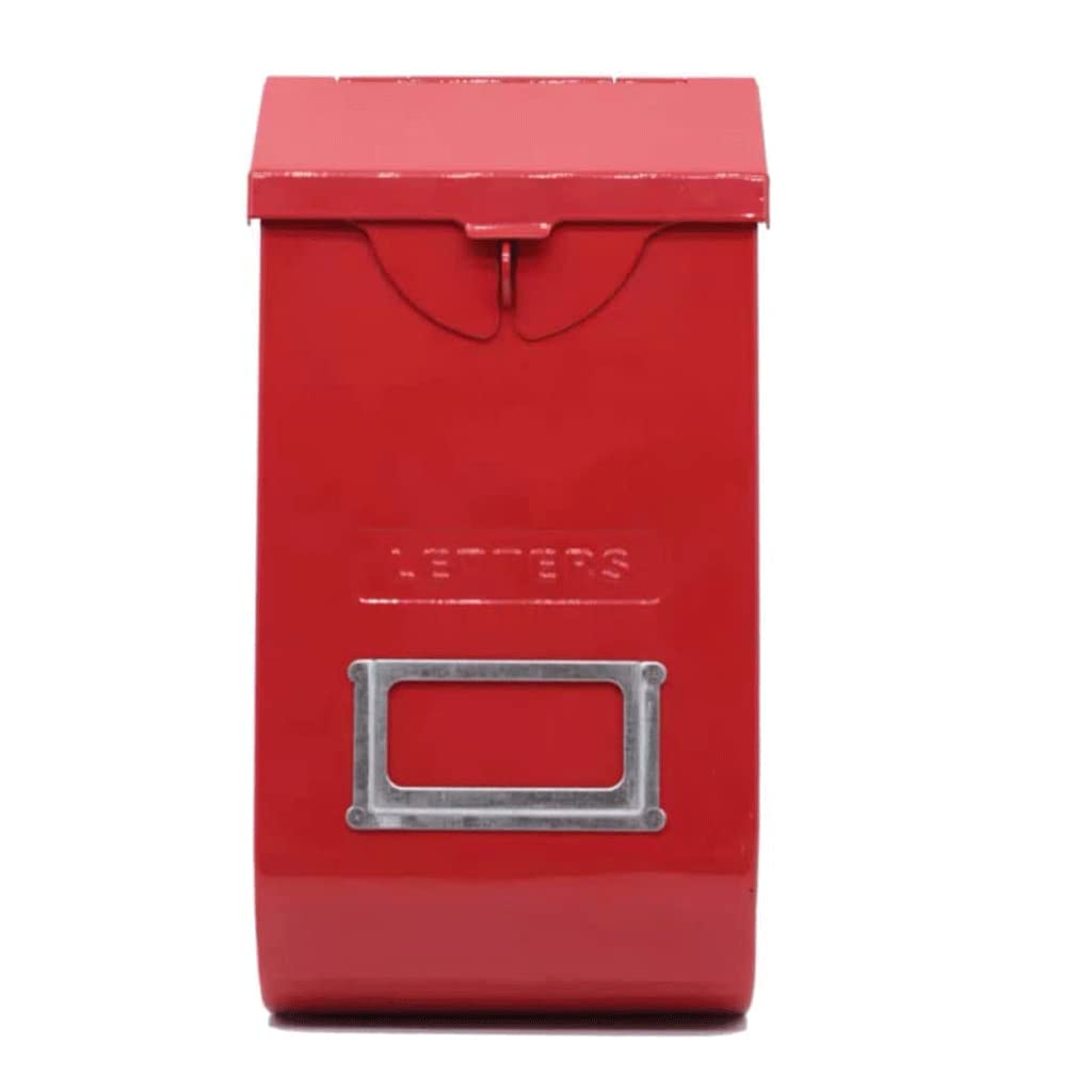 letter box， Metal Mailbox Lockable Postbox Wall-mount Mailboxes Easy To Install Home Mounted Post Box Outdoor Drop