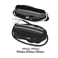 Neck + bridge pickups set, fit vintage Tele style electric guitar pickups replacement. Neck pickup: black cover, pole spacing is 50mm, 2 conductors. Resistance is 7-8K Bridge pickup: dual hot rails pickup, 4 wires for coil tapping. Resistance is 9-10...