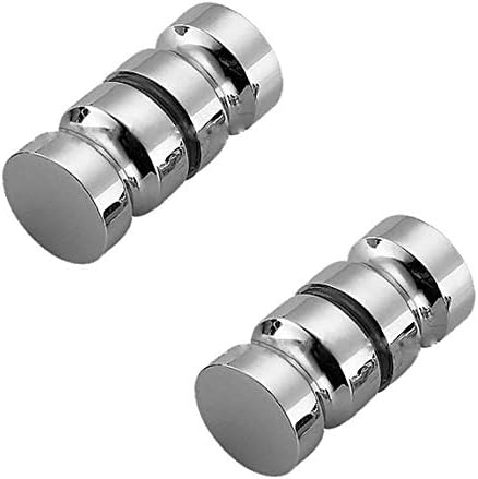 NUZAMAS Set of 2 304 Stainless Steel Shower Screen Door Knobs, Round ...