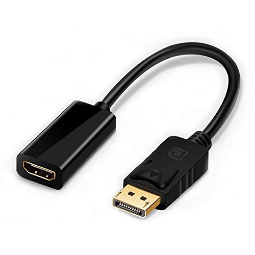 Merucy DP ディスプレイポート to HDMI 変換 ケーブル オーディオ出力 映像出力 金メッキ ゴールドメッキ Windows Linux プロジェクター TV UNI