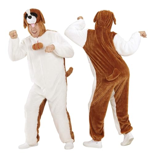 W WIDMANN MILANO Party Fashion - Costume Saint-Bernard, combinaison avec capuche, chien, costume d'animal