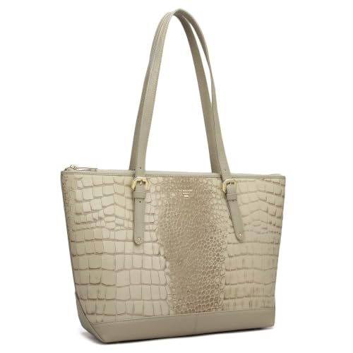 Image of Da Milano Leather Tote Bag for Women - Medium
