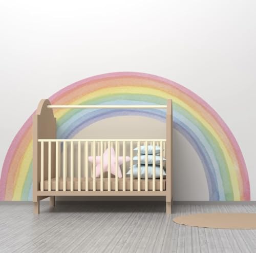 Vinilo Decorativo Arcoíris Pastel para Habitación Infantil miniatura 3