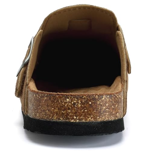 Image of Torotto Kids Clogs Cork Footbed Slippers Arch Support Potato Shoes with Adjustable Strap for Boys Girls