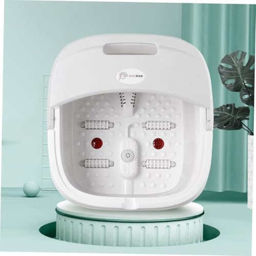 Cubo plegable para baño de pies con masaje y soporte estable miniatura 4