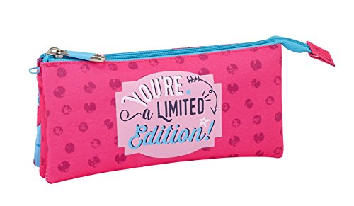 Safta Estuche Escolar Moos  Lips  Oficial 220x30x100mm