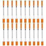 GIONAR 20 Pack 0.5ml Syringes With Cap, 31gx6mm Needles for Injections, Plastic Measuring Sterile Disposable Thin Injection Needles for Lab, Pet, Glue Dispensing