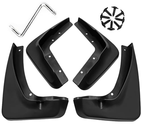 Image of Mud Flaps Mud Guards Fit for 2013-2021 Chrysler 300C, Front & Rear Mud Splash Guards Accessories - 4 Pc, Black