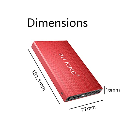 BU KING USB 3.0 externe harde schijf 500G HD harde schijf 2.5" extern opslagapparaat Flash Drive PS4 TV zwart - Image 5