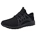 Produktbild AICARE Herren Damen Sneaker Laufschuhe Air Sportschuhe Laufschuhe mit Luftpolster Turnschuhe Running Fitness Sneaker Outdoors Straßenlaufschuhe Sports-Viele Farben,42 EU,3 1 Schwarz