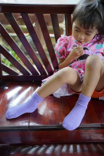Rative Non Skid Anti Slip Cotton Dress Crew Socks With Grips For Baby Infant Toddler Kids Girls (6-12 Months, Cg-230) #TOP2