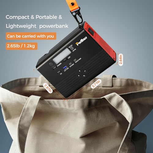 Image of Portable Power Station, 28800mAh /100W Mobile Power Bank | Bluetooth Speaker,FM Radio,110V AC Output,PD Fast Charging,Multiple Output Ports,Camping,Emergency Power