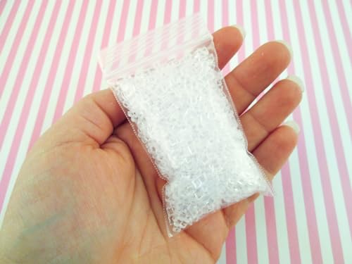 Mini cubos de hielo de resina transparente para decoración miniatura 3