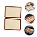 Hemobllo 2pcs Non Stick Silicone Baking Mats Dough Rolling Sheets for Macarons Cookies and Pastry Making for All Food Types