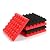 24Pack 12'' x 12'' x 2'' Acoustic Foam Pyramid High Density Flame Retardant Sound Proof Foam Panels Studio Soundproof Absorption Treatment Panel Tile Wedge Protective (Black)