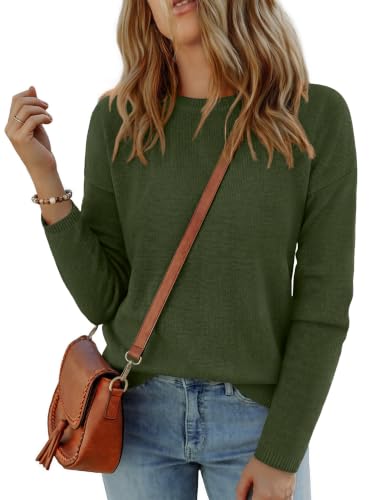 Image of Zeagoo Sweaters for Women Fall Outfits Trendy 2025 Long Sleeve Shirts Bussiness Casual Knit Pullover Sweater Tops