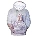 Produktbild MissAc Frauen Hoodie Lockerer Lässiger Pullover Ariana Grande 3D Gedruckter Hoodie Mädchen Süßes Langarm Sweatshirt