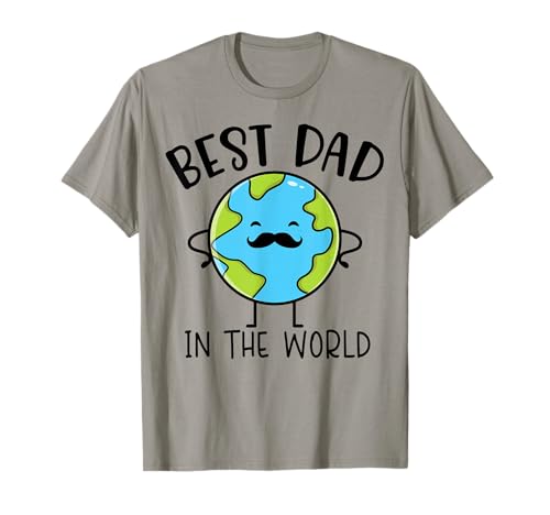 Best Dad In The World Earth Surprise Present Father's Day T-Shirt