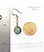 Pillar of Salt Studio Handcrafted Solid Copper Earrings with Green Aventurine Gemstone (Antiqued Copper, 1