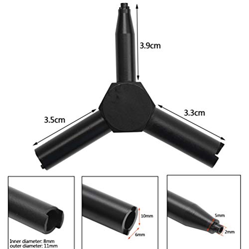 Chave de chave multifuncional com válvula triangular ULTECHVO compatível com KSC/WA/GAS