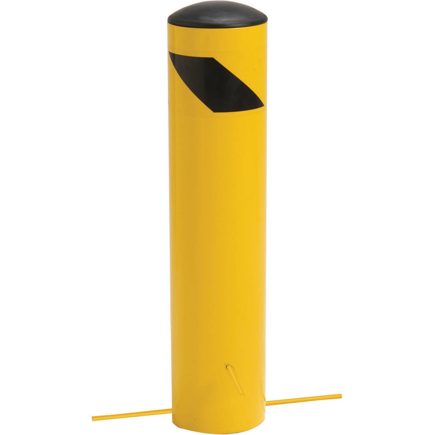 Steel Bollard for Underground Installation by Global Industrial – 48"L x 5.5"W x 24"H, Steel, Yellow, Model 652898G