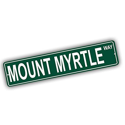Brotherhood Aluminum Street Sign for Mount Myrtle - Alaska Man Cave Decor
