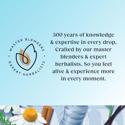 Twinings Superblends Calm Tea - Spiced Camomile, Vanilla & Roasted Chicory Root Herbal Tea Infusion with Vitamin B3 (Niacin), 80 Biodegradable Tea Bags