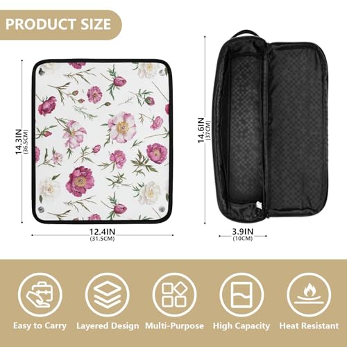 Bolsa de viaje resistente al calor para herramientas de cabello miniatura 4