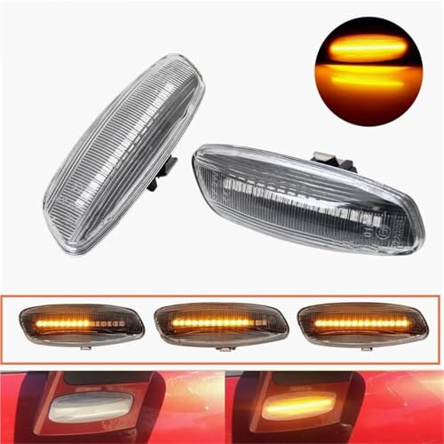 Luz de giro dinámica LED intermitente lateral con parpadeo secuencial para Citroen 2