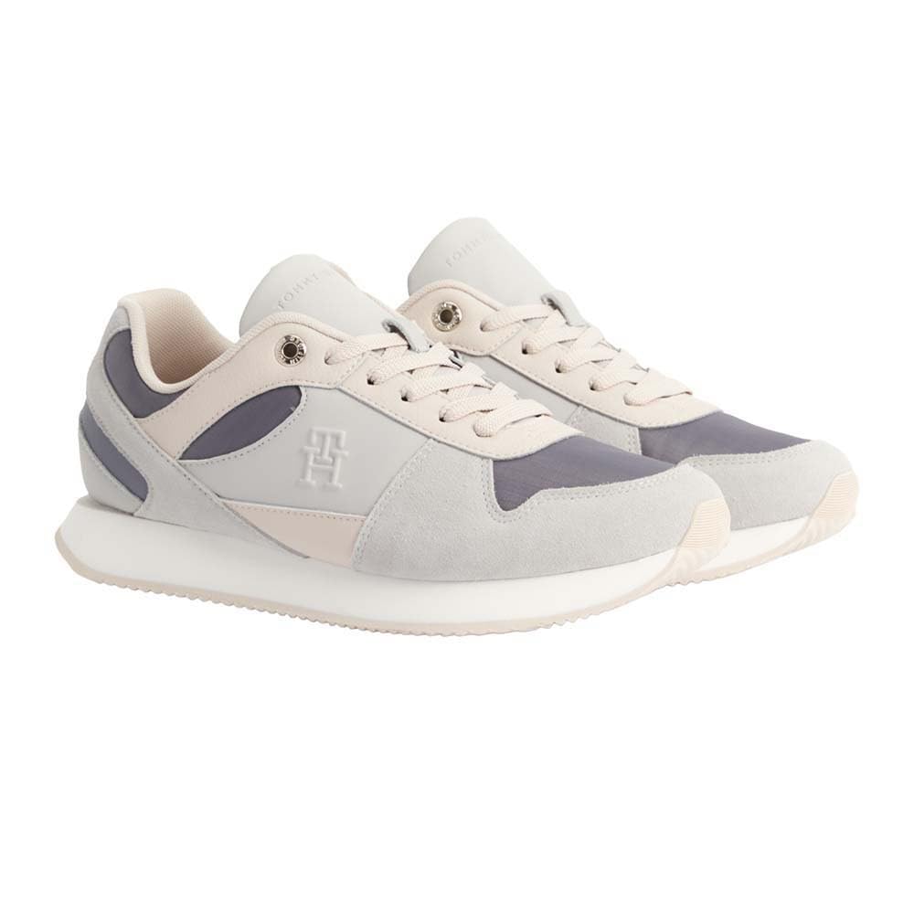 Tommy Hilfiger Zapatillas de Piel TH Essential Gris