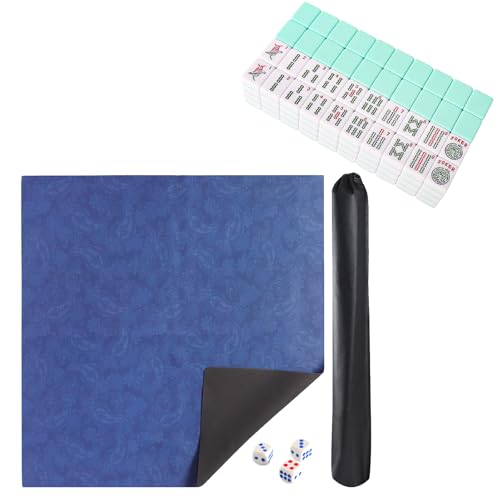 Set de Fichas de Mahjong Americano con Tapete 35 pulg miniatura 1