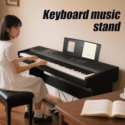 Pupitre pour clavier ajustable pour éliminer la chute des partitions de musique