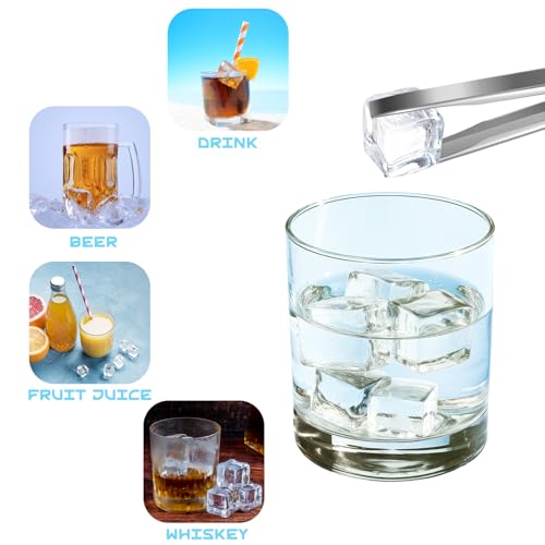 100 cubos de hielo falsos acrílicos reutilizables miniatura 5