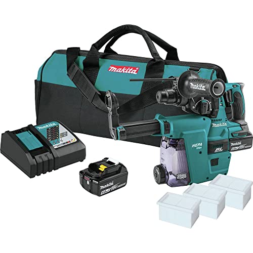 Makita XRH011TWX SDS-plus rotary hammer kit, 1 in., with HEPA dust extractor