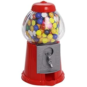 Retro kauwgompender rood met muntgleuf kauwgom automaat Must Have Gadget snoep dispenser